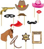 Photo booth props Cowboy 12st - thumbnail