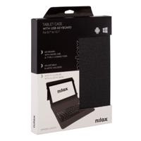 Tablet en toetsenbord Case Nilox Zwart Multicolour - thumbnail