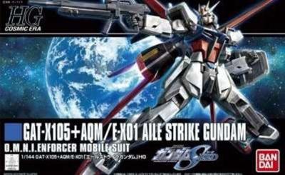 Gundam High Grade 1:144 Model Kit - GAT-X105 + AQM / E-X01 Aile Strike Gundam Gundam High Grade 1:144 Model Kit - GAT-X105 + AQM / E-X01 Aile Strike Gundam