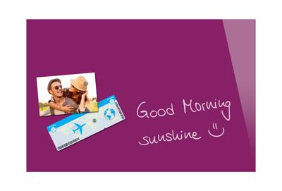 Sigel SI-B1204 Glasmagneetbord Be!Board Cyclaam 600x400x9mm Incl. 2 Magneten