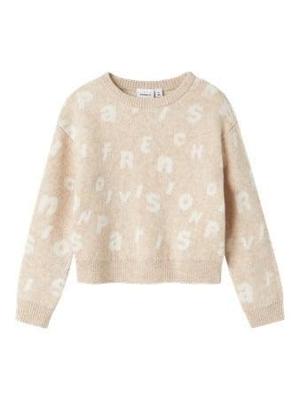Name it winter sweater meisjes - beige - regular fit, gebreid - NkfOline