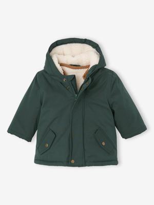Parka 3-in-1 baby met afneembaar vestje van sherpa dennen