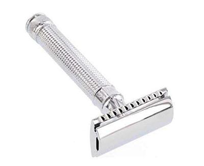 Edwin Jagger Razors Double Edge Safety 3D Diamond Effect Handle Chrome Plated Ref.DE3D14BL 1Stuks Edwin Jagger Razors Double Edge Safety 3D Diamond Effect Handle Chrome Plated Ref.DE3D14BL 1Stuks