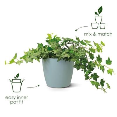 Elho brussels bloempot rond 18 cm antraciet - thumbnail