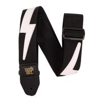 Ernie Ball 5399 Premium White Lightning Strap gitaarband - thumbnail