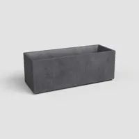 Artevasi sydney kunststof plantenbak 99.5x39.5x43cm antraciet - thumbnail