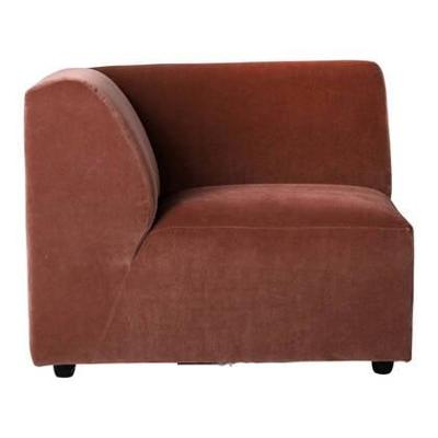 HKliving Jax Bank Element - Eindstuk Links - Royal Velvet - Magnolia HKliving Jax Bank Element - Eindstuk Links - Royal Velvet - Magnolia