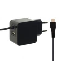 Mobilize USB thuislader 3100mA zwart +micro USB kabel - thumbnail