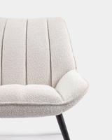 Kave Home Marlina fauteuil fleece Wit - thumbnail