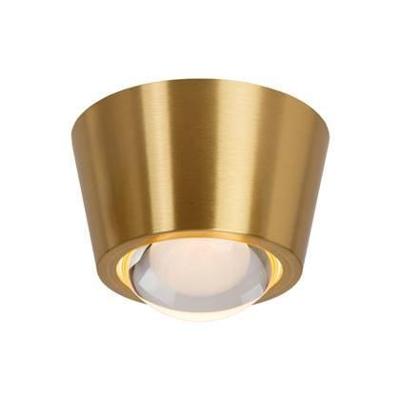 Lucide RIGON - Plafonnière - Ø 9 cm - LED - 1x7W 3000K - Mat Goud / Messing