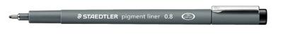 Fineliner Staedtler Pigment 308 zwart 0.7mm Fineliner Staedtler Pigment 308 zwart 0.7mm