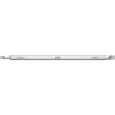 Wiha Schlitz-Umsteckklinge 4,0x0,6 + 6,0x1,0x150mm Werkplaats Plat Verwisselbare kling 4 mm, 6 mm 150 mm Geschikt voor Wiha System 6