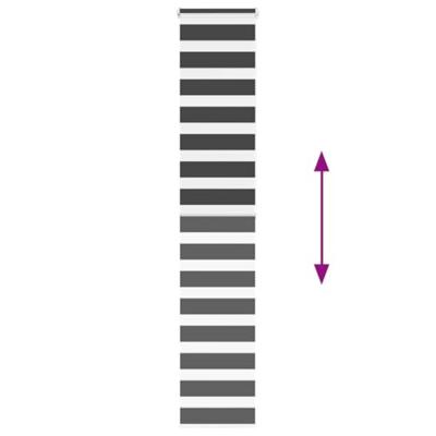 VidaXL Zebra rolgordijn 40x200 cm stofbreedte 35,9 cm zwart