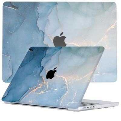 Lunso MacBook Pro 16 inch (2021-2024) cover hoes - case - Aciano Azul Lunso MacBook Pro 16 inch (2021-2024) cover hoes - case - Aciano Azul