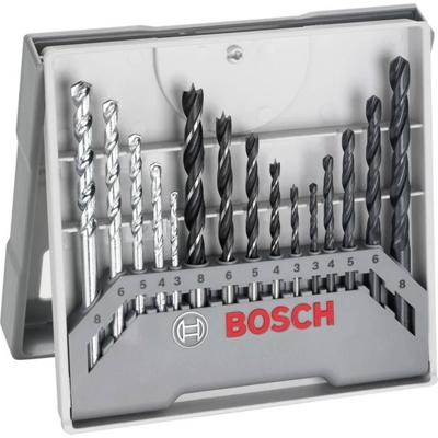 Bosch Accessoires Borenmix | Hout-Steen en Metaalboren | 15-Delig | 2607017038 - 2607017038