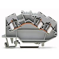 WAGO 781-993 Doorgangsklem 6 mm Spanveer Toewijzing: L Grijs 50 stuk(s) - thumbnail