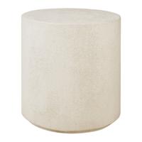 Ethnicraft Ronde Bijzettafel 'Elements' Microcement, 40cm, kleur Off White - thumbnail