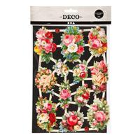 Creativ Company Vintage plaatjes lentebloemen, 2 vellen - thumbnail