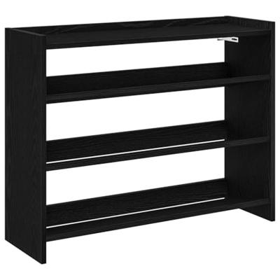 VidaXL Schoenenrek 80x25x62 cm bewerkt hout zwart