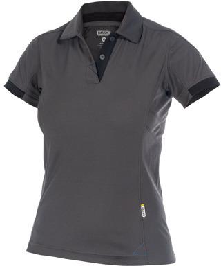 DASSY polo traxion women wit/grijs xs