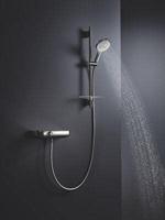 GROHE Rainshower SmartActive 130 Glijstangset - 60cm - ronde handdouche - 3 straalsoorten - gladde doucheslang - met zeepschaal - chroom 26575000 - thumbnail