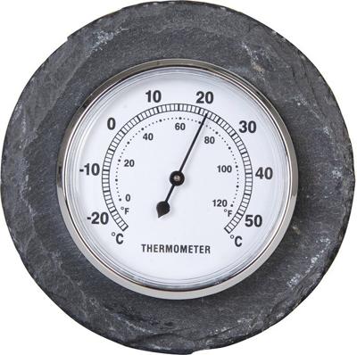 Thermometer rond leisteen / Outhings Thermometer rond leisteen / Outhings