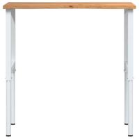 Werkbank 100x60x(71,5-98) cm eikenhout lichtbruin - thumbnail