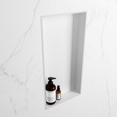 MONDIAZ EASY Nis 59,5x29,5cm in solid surface kleur Cale | Talc. 1 vak geschikt voor in- of opbouw