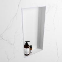 MONDIAZ EASY Nis 59,5x29,5cm in solid surface kleur Cale | Talc. 1 vak geschikt voor in- of opbouw - thumbnail