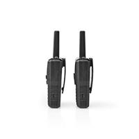 Nedis WLTK1010BK Walkietalkie Bereik 10 Km 8 Kanalen Vox Oplaadstation 2 Stuks Zwart - thumbnail