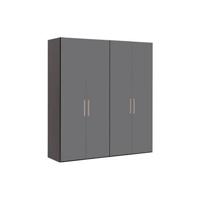 Goossens Kledingkast Easy Storage Ddk, Kledingkast 203 cm breed, 220 cm hoog, 4x glas draaideur - thumbnail