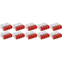 WAGO - Lasklem - 4 Polig - 0.5-2.5mm2 - Rood - 10 Stuks - thumbnail