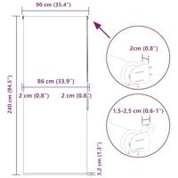 Doucherolgordijn 90x240 cm stofbreedte 86 cm - thumbnail