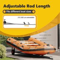 VidaXL Boottrailer zilver 302 x 107 x 42 cm staal - thumbnail