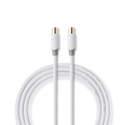 Coaxkabel 90 dB | IEC (coax) male - IEC (coax) male | 5,0 m | Wit