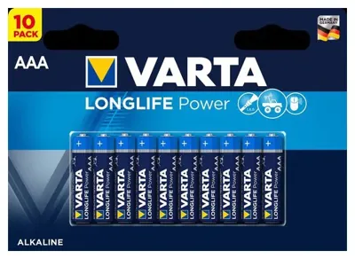 Varta Batterij longlife alkaline aaa-batterijen (p10)