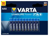 Varta Batterij longlife alkaline aaa-batterijen (p10) - thumbnail