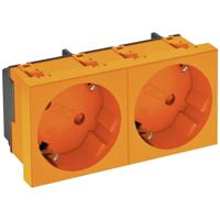 OBO Bettermann 6120105 Apparaatinzet 2-voudig stopcontact (b x h x d) 90 x 45 x 42 mm Oranje 1 stuk(s) - thumbnail