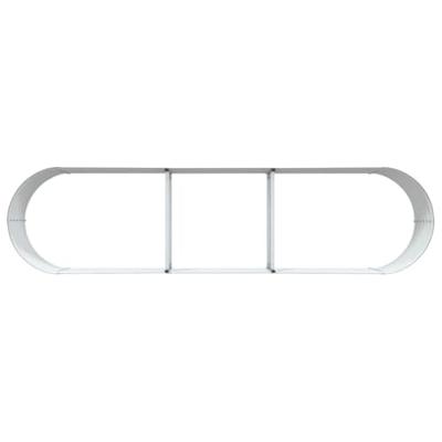 Verhoogde plantenbak Bruin 320 x 80 x 44 cm Staal