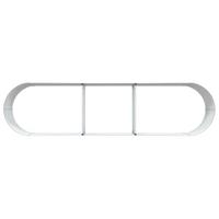 Verhoogde plantenbak Bruin 320 x 80 x 44 cm Staal - thumbnail