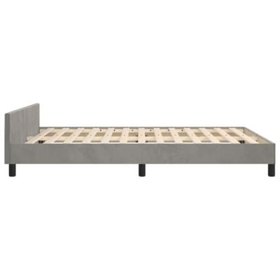 Bedframe zonder matras 140x200 cm fluweel lichtgrijs