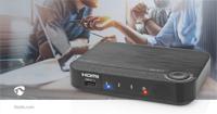 HDMI-Converter | 1x USB-C / 2x HDMI Input | 1x HDMI Output | 1-weg | 4K@60Hz | 18 Gbps | ABS | Antraciet - thumbnail