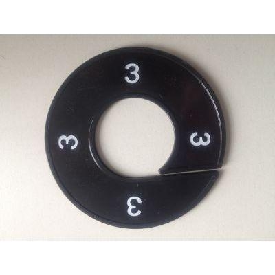 Maatring zwart/wit 3