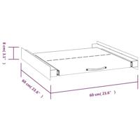 VidaXL Wasmachinestapelset met uittrekbaar schap - thumbnail