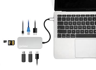 Manhattan 130615 USB-C dockingstation Geschikt voor merk (dockingstation): Universeel USB-C Power Delivery - thumbnail