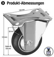 Metafranc Bokwiel 100Mm Rubber Vz W - WU0800630 - thumbnail