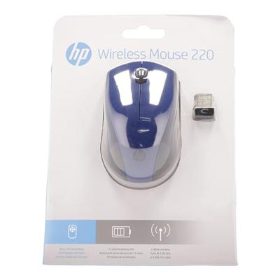 HP 220 Muis Radiografisch Optisch Blauw 3 Toetsen 1300 dpi Geïntegreerd scrollwiel