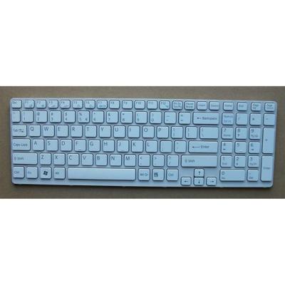 Notebook keyboard for Sony SVE15 SVE17 with white frame without backlit double buckle