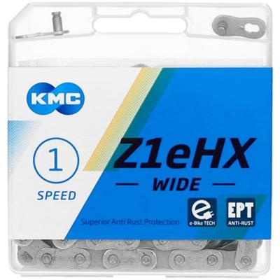 KMC wide ept bicycle lock - z1ehx, 112s, 9.2mm, zilver