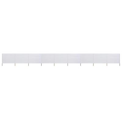 VidaXL Windscherm 9-panelen 1200x120 cm stof zandwit VidaXL Windscherm 9-panelen 1200x120 cm stof zandwit